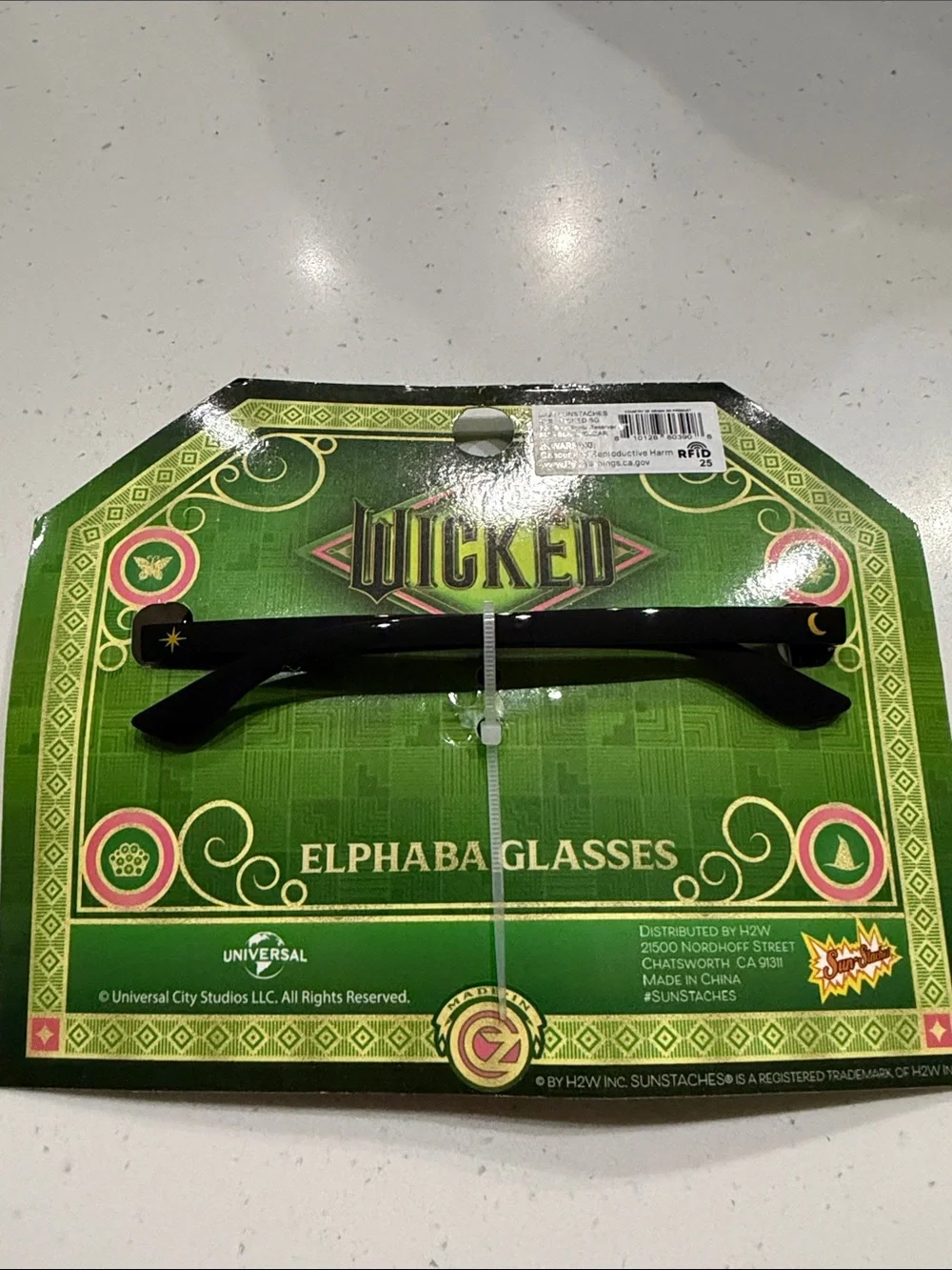 Wicked Elphaba Kids Black Sunglasses